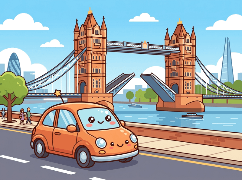 Illustration of a London landmark near City of London